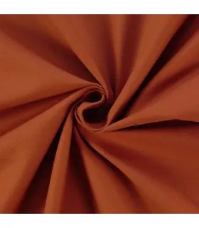 Tissu sergé 100% coton uni marron en pliage