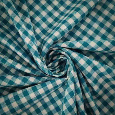 Tissu 100% coton imprimé vichy grands carreaux - 9 coloris